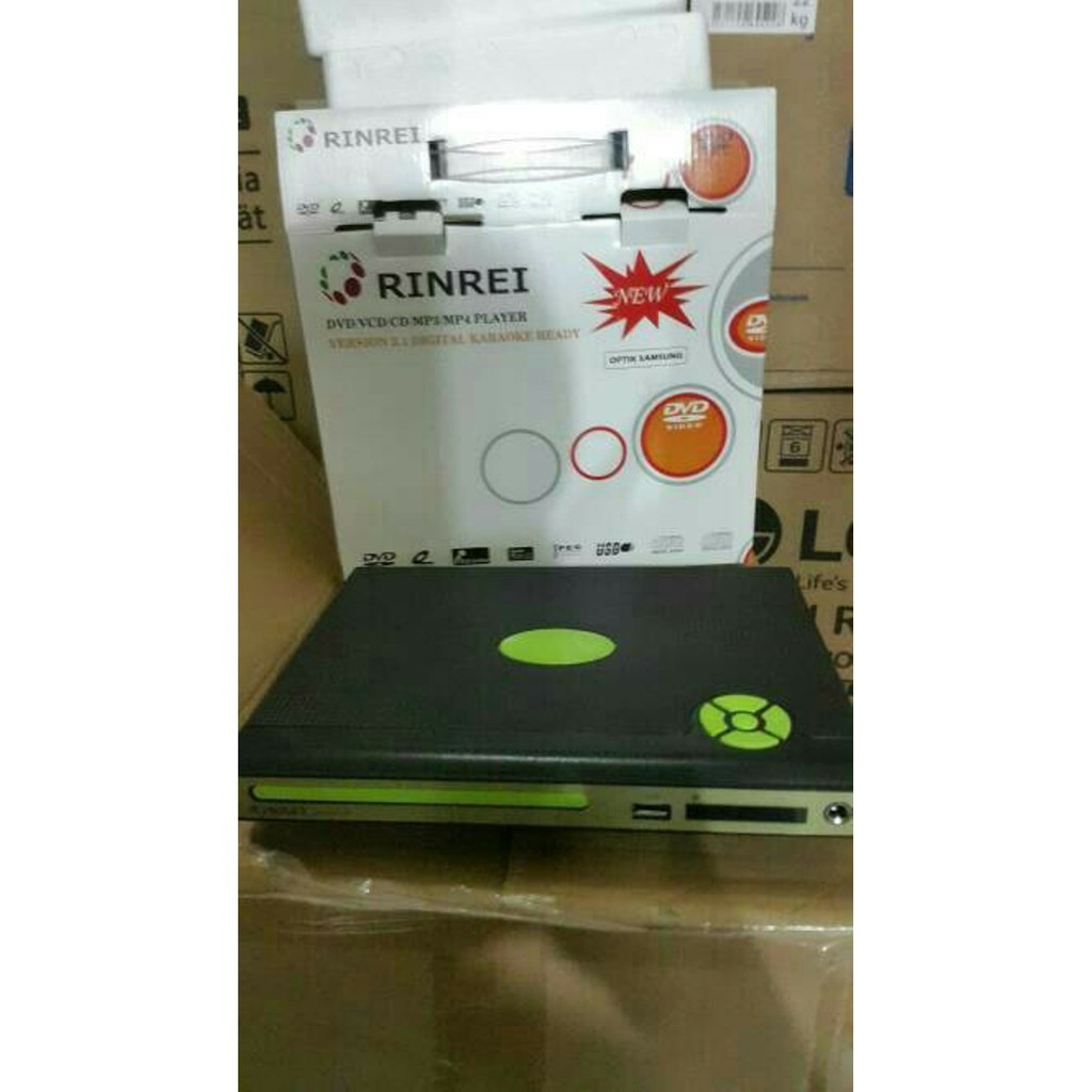 DVD VCD CD MP3 MP4 PLAYER USB DIGITAL KARAOKE RINREI DRN 5