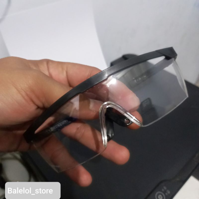 Kaca Mata Pria Wanita Bening Safety Untuk Kerja Pabrik Bengkel Gerinda