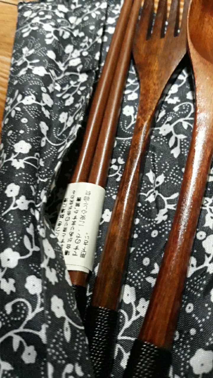 Sendok Garpu Sumpit Kayu / Sujeo Set / Alat Makan Korea Jepang Set