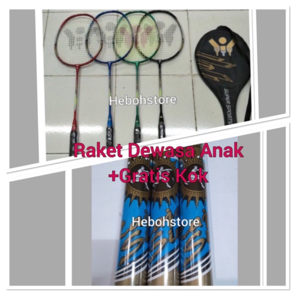 

Unik Raket Badminton Anak dewasa YTY ORIGINAL Bonus Kok shuttlecock Limited