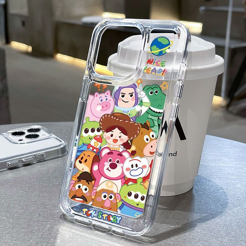 Soft Case Silikon TPU Motif Kartun Lucu Untuk IPhone 14 13 12 Pro 11 Pro X XR XS Max 6 6S 7 8 Plus