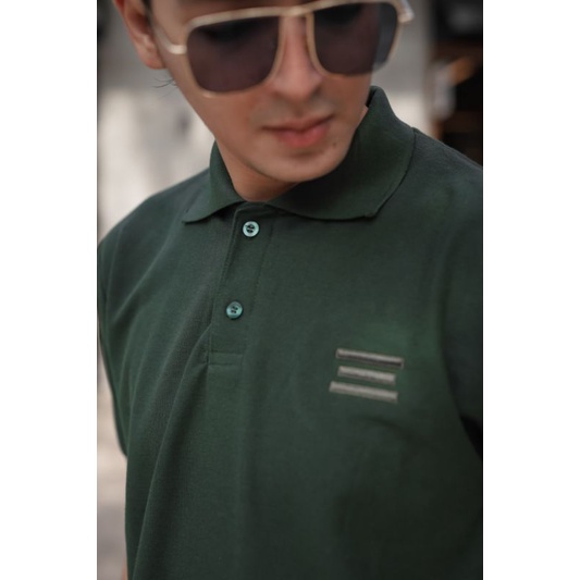 Mubeng Cozy Polo Shirt Green/  Kaos Polo