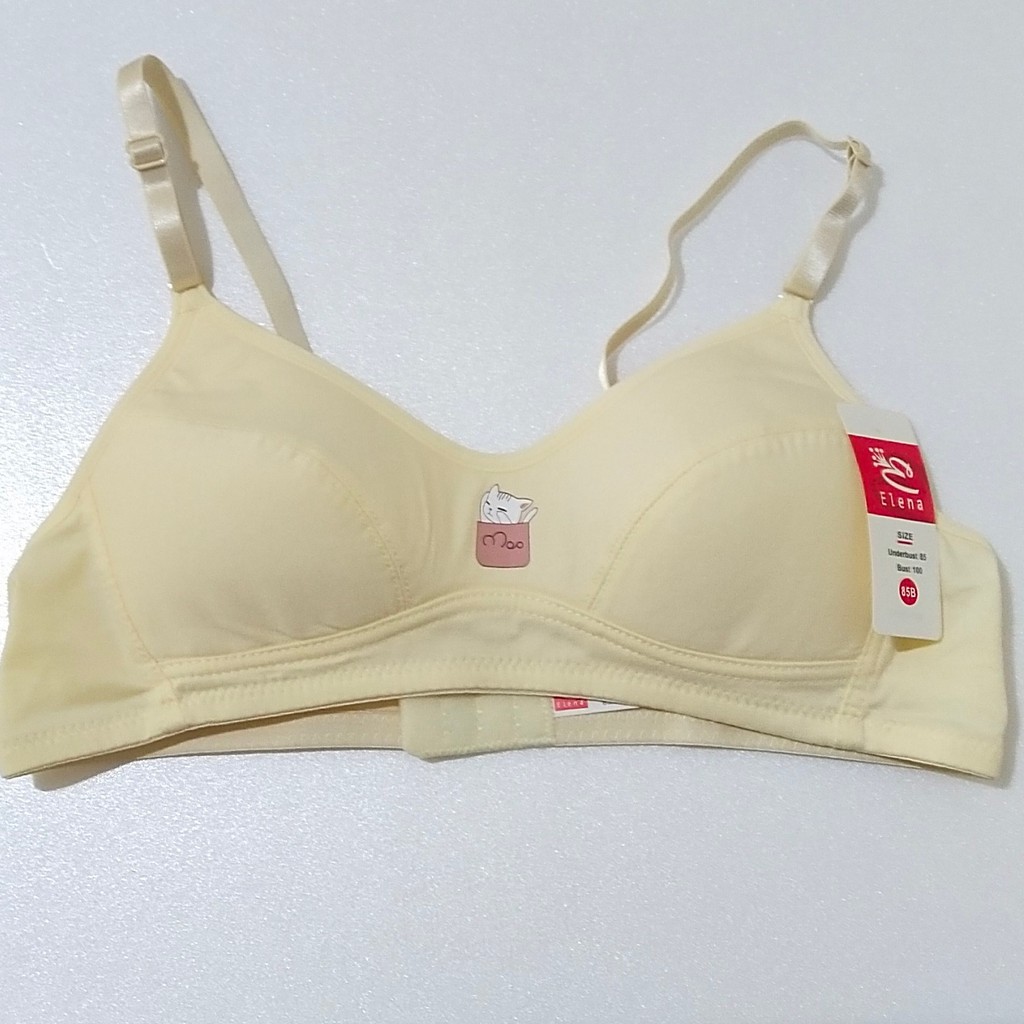 Bra / BH Remaja Elena 4018 (Tanpa Busa, Tanpa Kawat, Kait 2, Cup B)