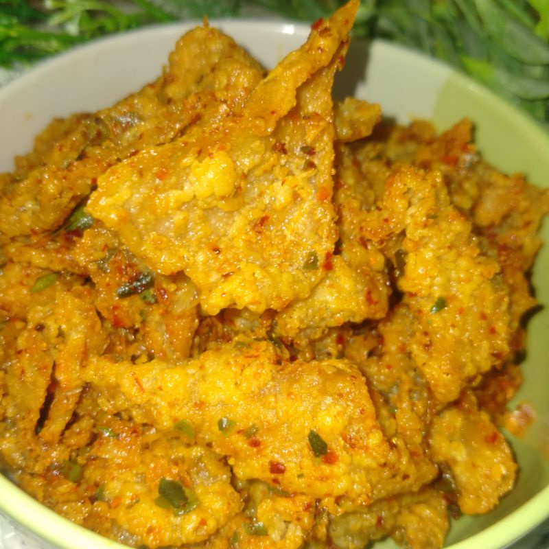 

kulit Crispy Pedas Daun Jeruk