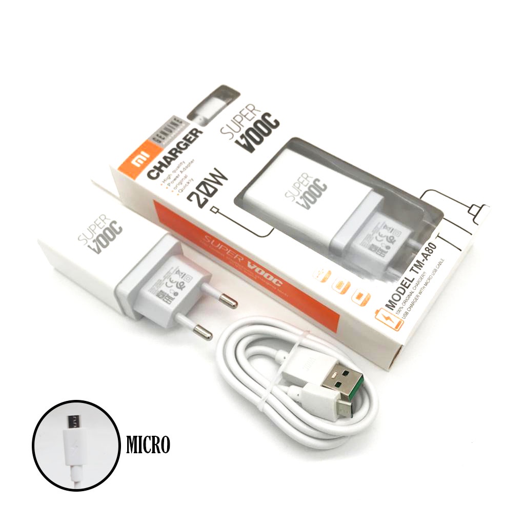 TRAVEL - ADAPTOR - CASAN - CHARGER MODEL A80 FOR SAMSUNG - OPPO - VIVO - XIAOMI - REALME - HUAWEI KABEL USB MICRO - TYPE-C PACKINGAN MIKA KUALITAS BAGUS TERLARIS