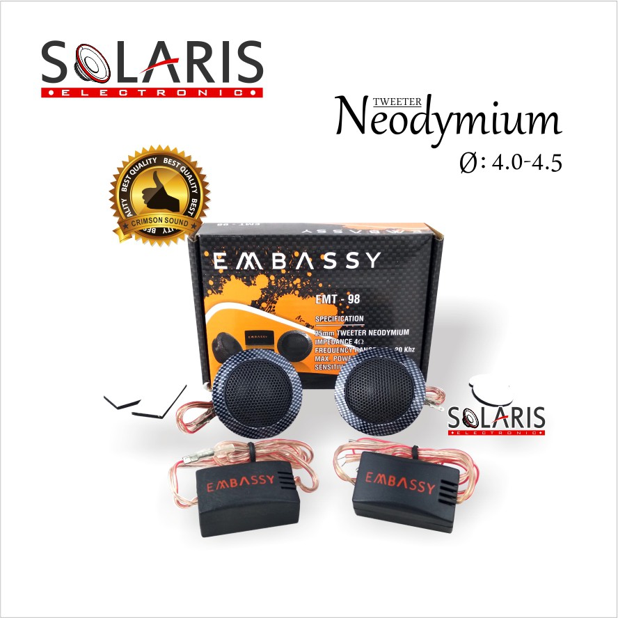 TWEETER EMBASSY EMT-98 Tweeter Mobil PREMIUM