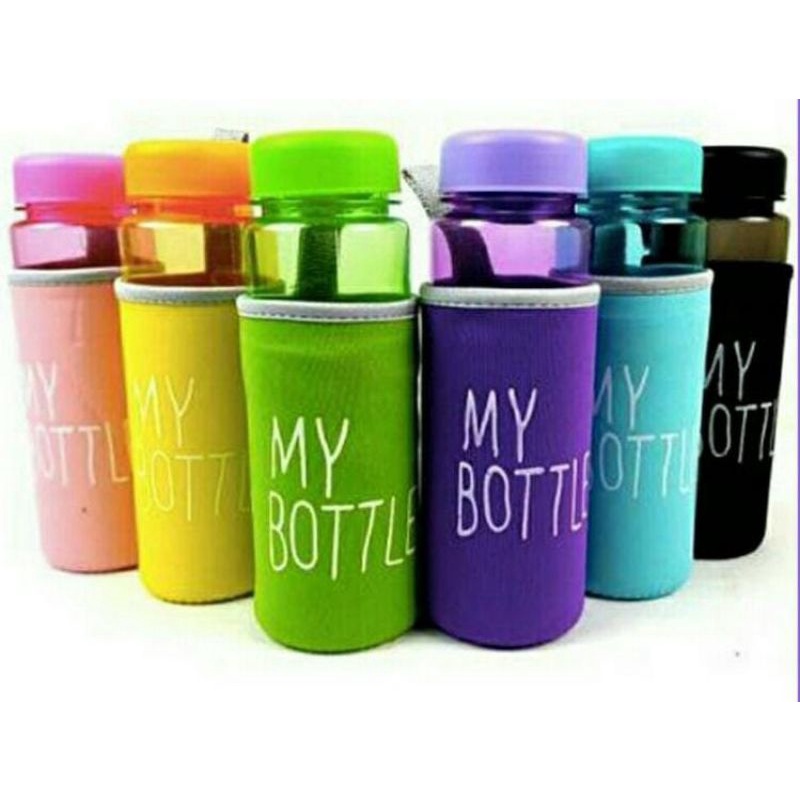Bundara.id Pr-740 Botol import BPA free My bottle full colour free pouch busa
