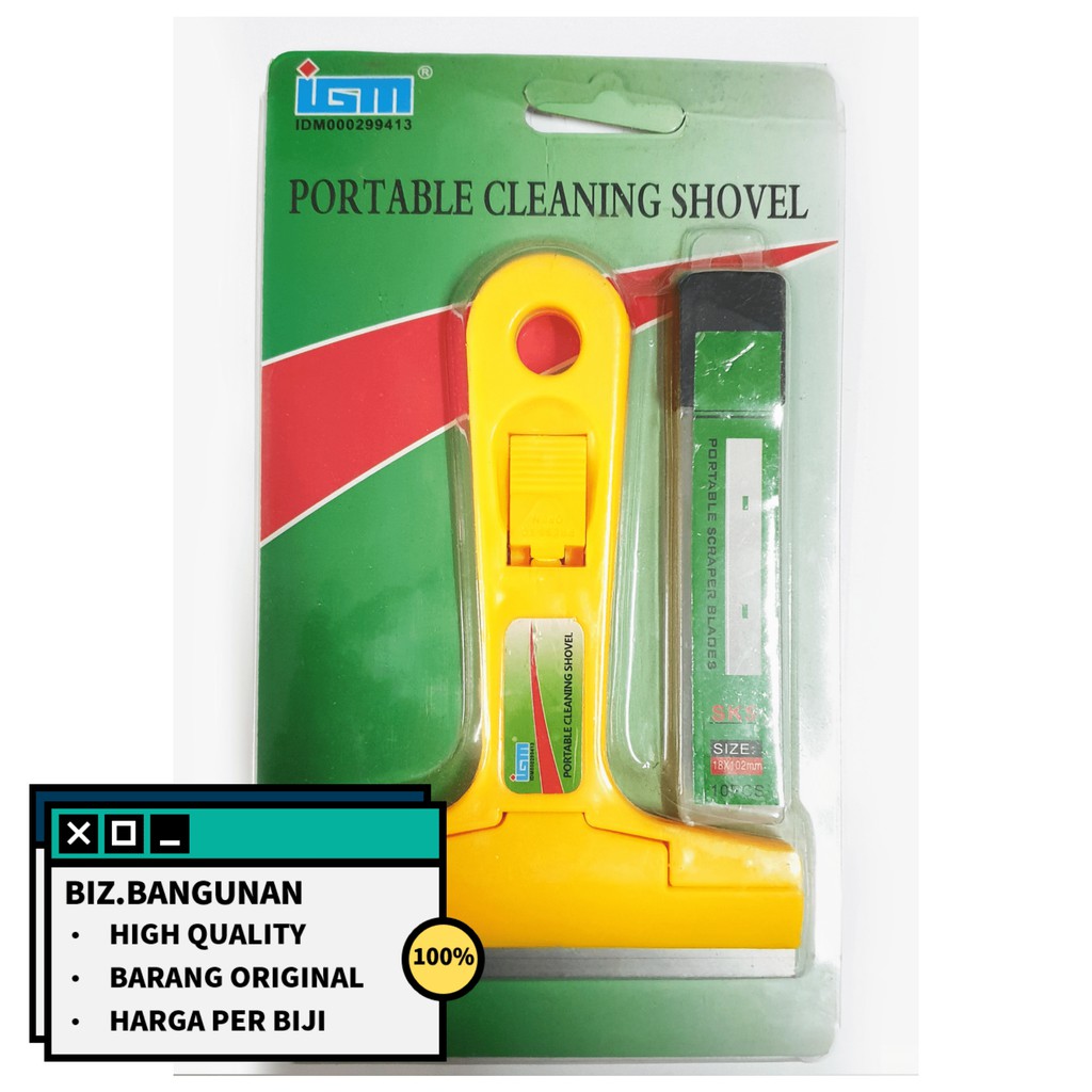 PISAU PEMBERSIH KACA IGM IGM - KERAK LANTAI - PORTABLE CLEANING SHOVEL