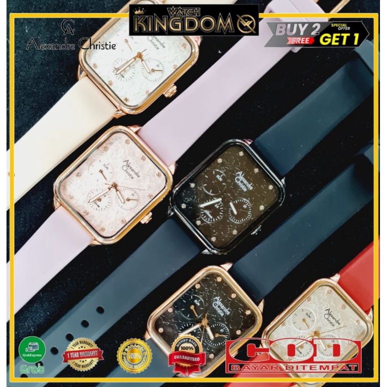 TERBARU Jamtangan wanita Alexandre Christie Ac2A04 / Ac 2A04 Original garansi resmi 1 tahun include 