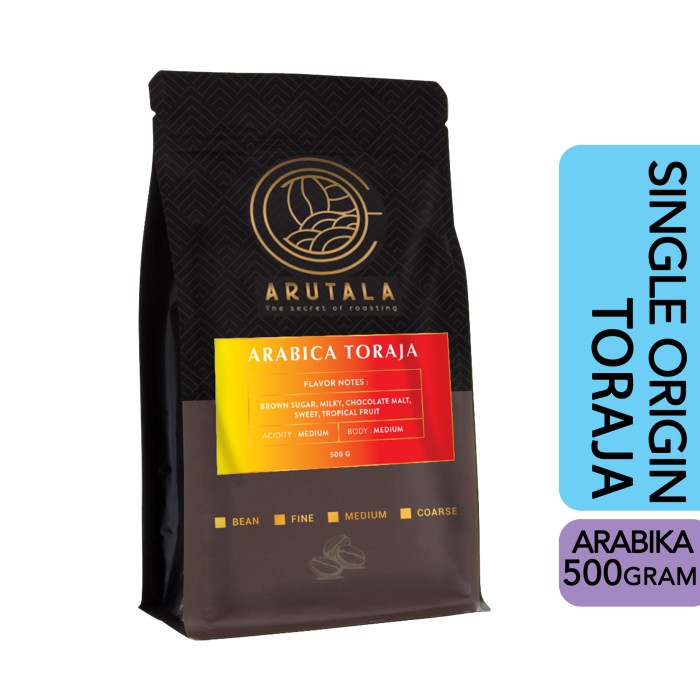 

NEW ARUTALA Kopi Arabika Toraja Sapan 500 Gram - Biji