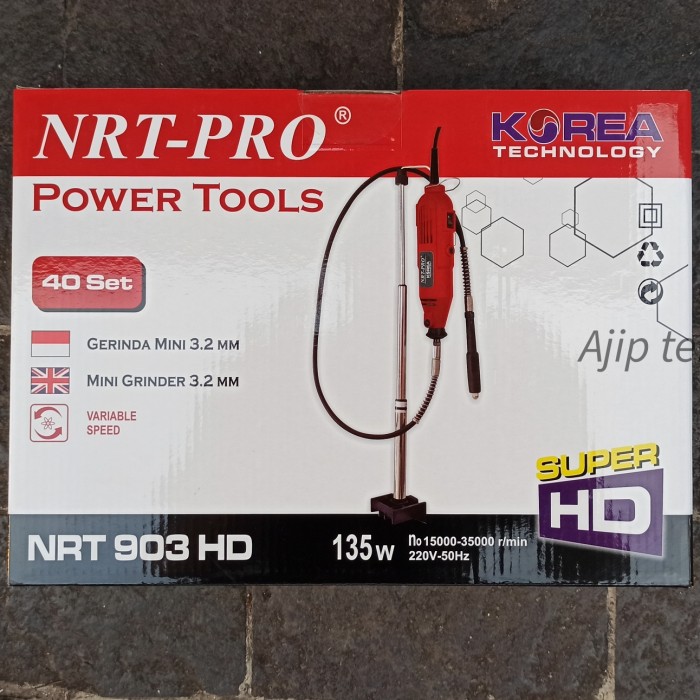 NRT-PRO 903 HD Mini Die Grinder 3mm Set Tuner Bor Grenda Gerinda Mesin