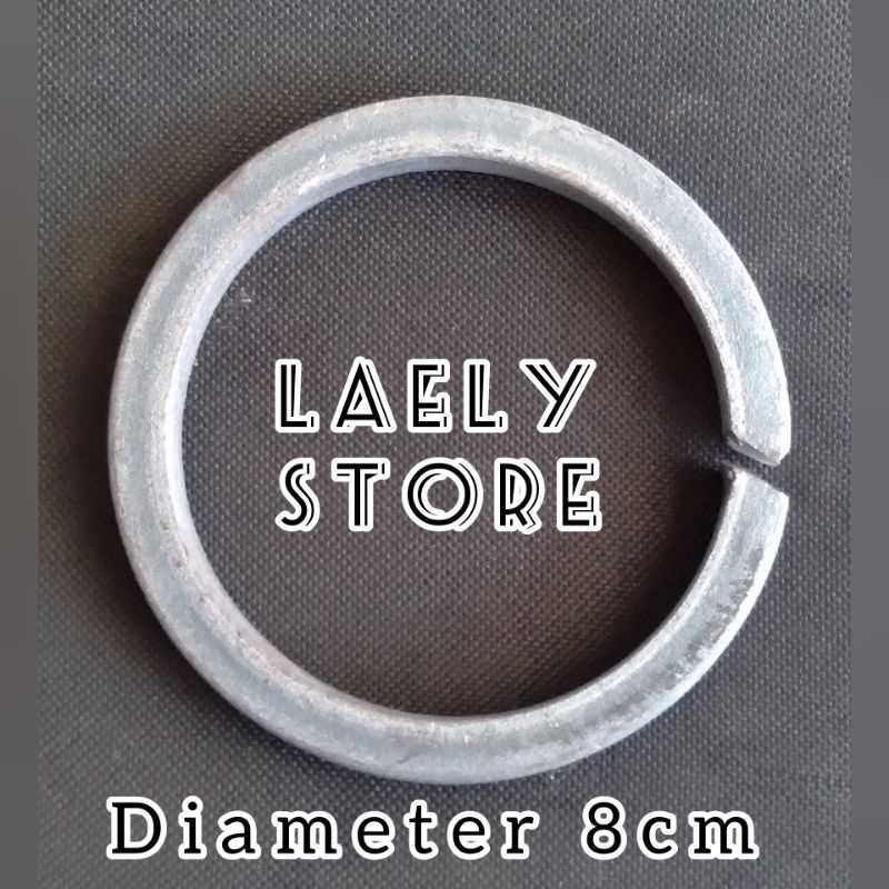 aksesoris pagar besi ornamen cincin besi nako diameter 8cm