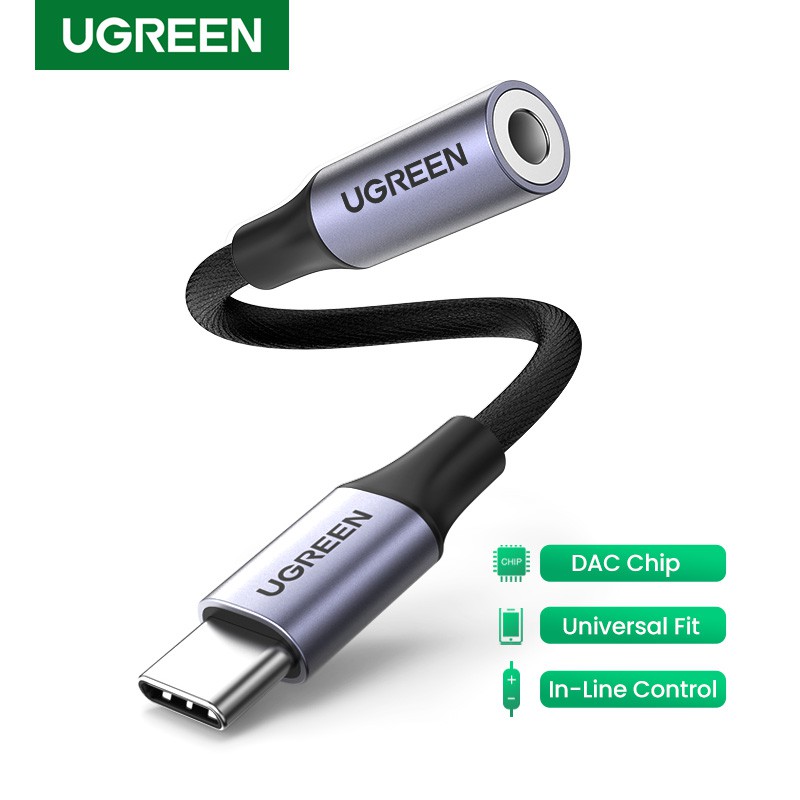 Ugrren Kabel Adapter Usb Tipe C Ke Jack Headphone 3.5mm