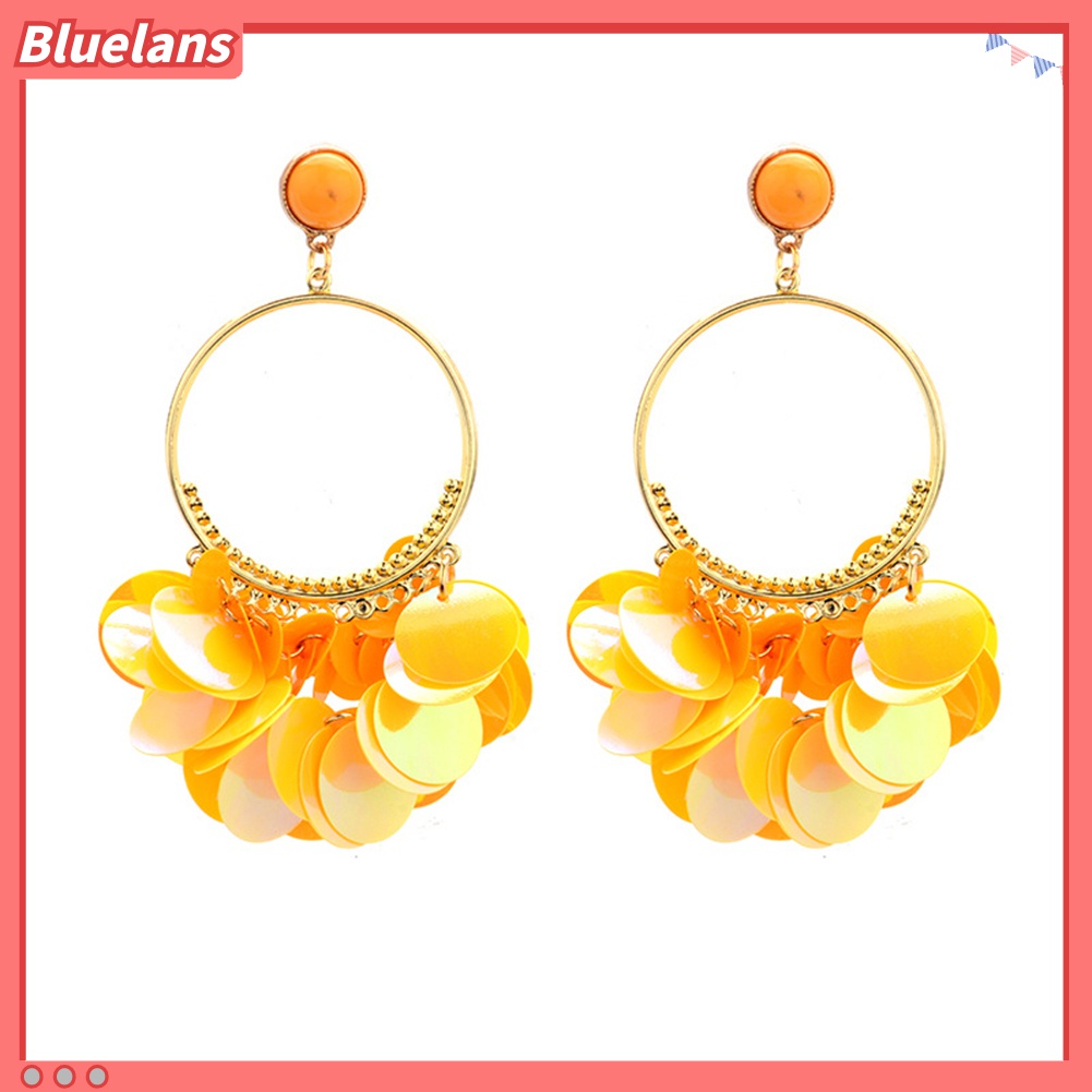 Anting Stud Hoop Juntai Gaya Bohemian Untuk Wanita