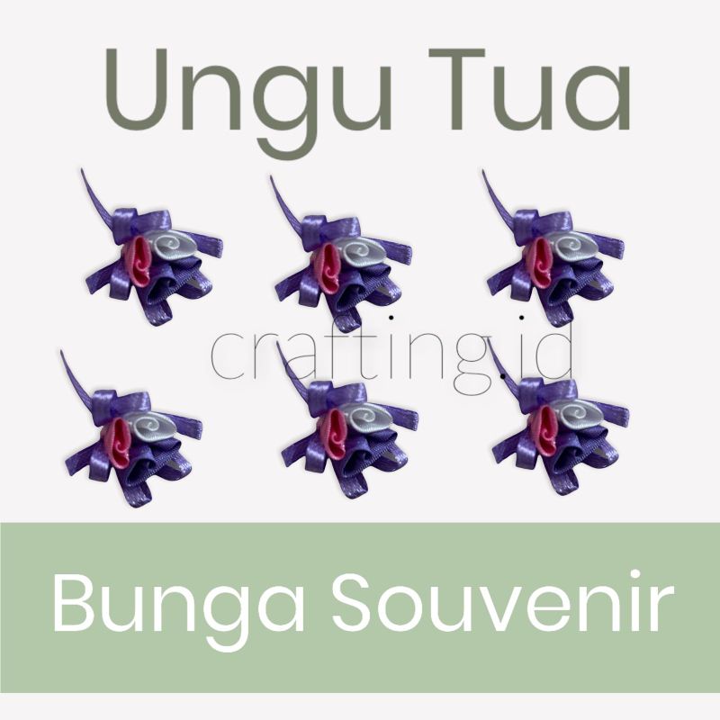 10 PCS APLIKASI BUNGA SOUVENIR