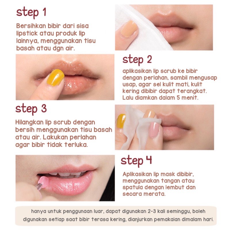 [ORI THAILAND] Kiss Beauty Aloevera Lip mask &amp; Lip scrub