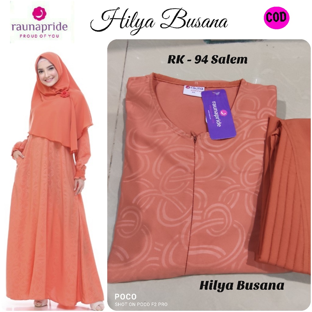 DRESS MUSLIM TERBARU / GAMIS RAUNA  RK - 94 / FASHION MUSLIM