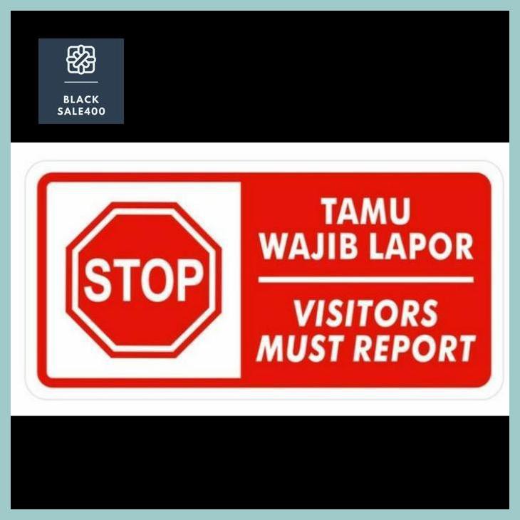 Sign Acrilic Tamu Harap Lapor