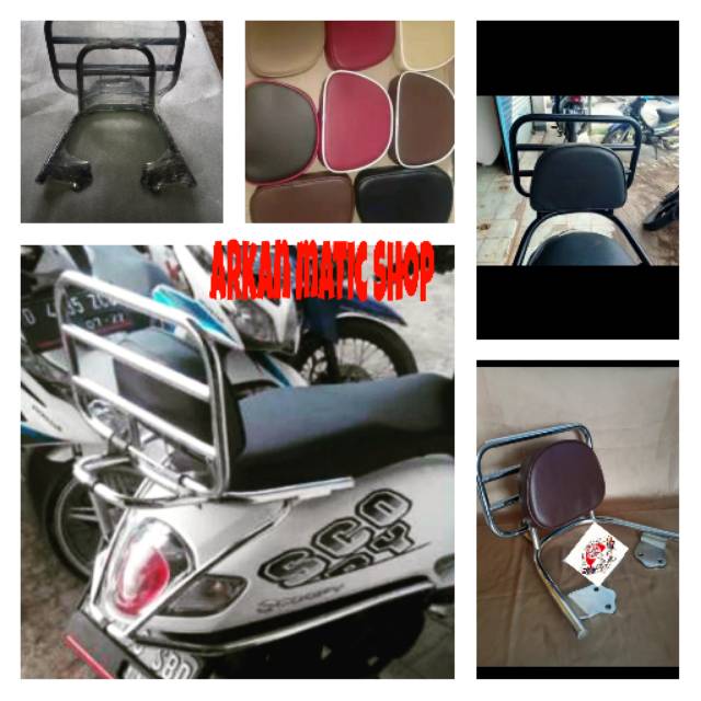sandaran belakang#backrack# honda scoopy2017/2021