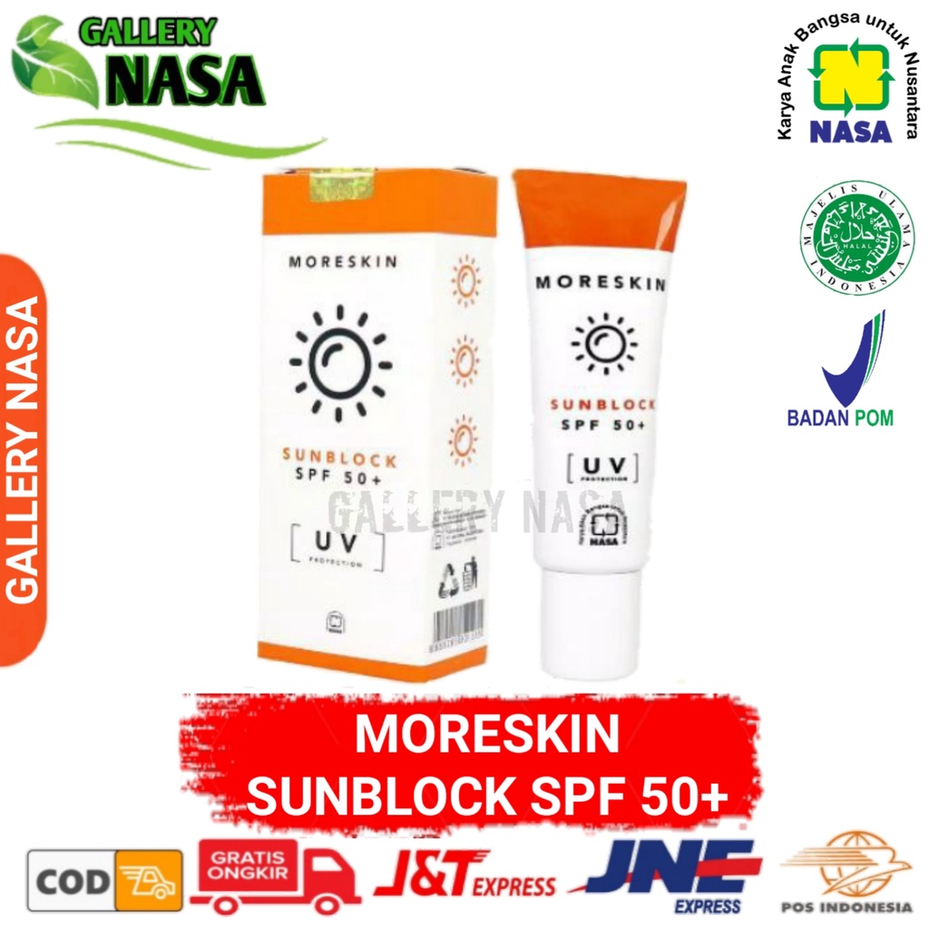 COD MORESKIN SUNBLOCK SPF 50+ UV TERBAIK NASA