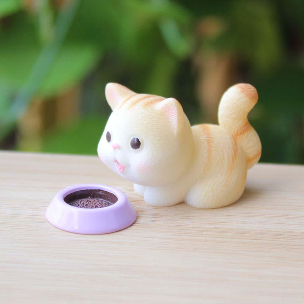 Nickolas1 Miniatur Kucing Peliharaan Lanskap Mikro DIY Kerajinan Resin Peri Taman Ornamen