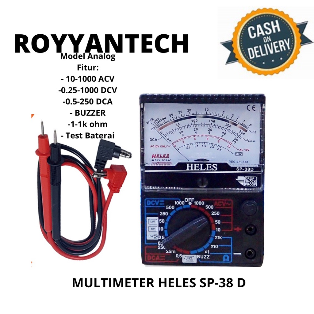 MULTIMETER HELES SP - 38 D MULTITESTER AVOMETER