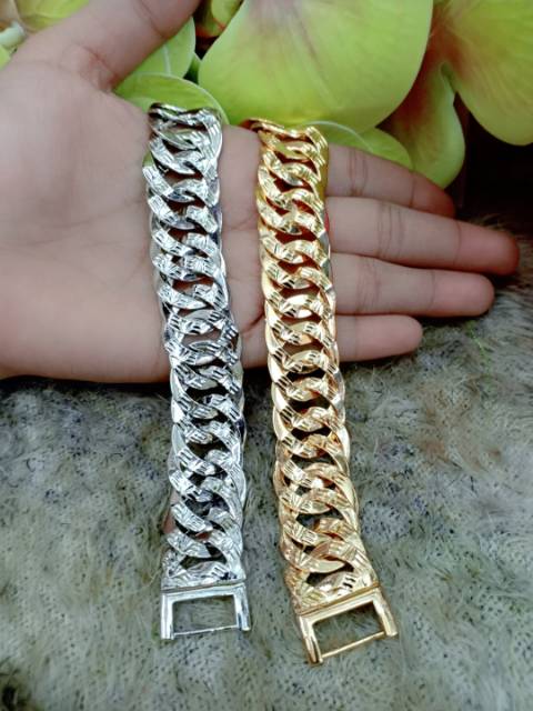 Gelang Xuping sisik naga baru lapis emas 18k