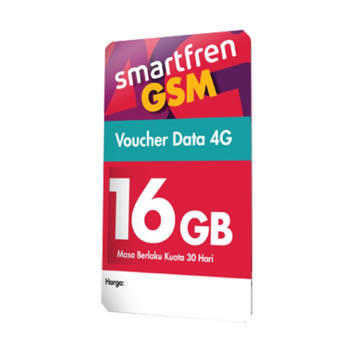 Voucher Smartfren Kuota 16GB Super 4G