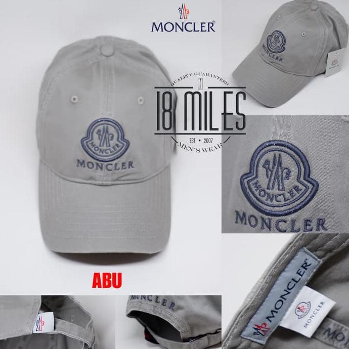 Topi Baseball Moncler Logo Embroidered/Bordir Import Premium Unisex C79 Promo
