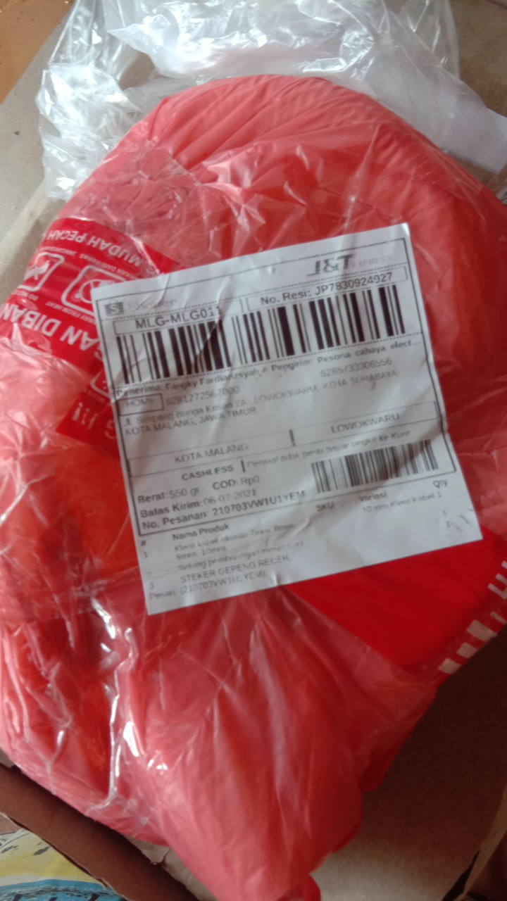 Klem Kabel Ukuran 7mm, 8mm, 9mm, 10mm.