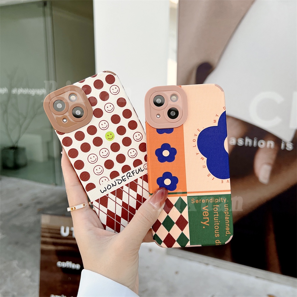 Soft Case Bahan Kulit Motif Bunga Untuk OPPO A16 A95 A54 A15 A3S A5S A7 A12 A53 A94 A74 A1K F9 F7 A9 A55 A31 Reno6Z RealmeC21Y 8 C25 C11 C12