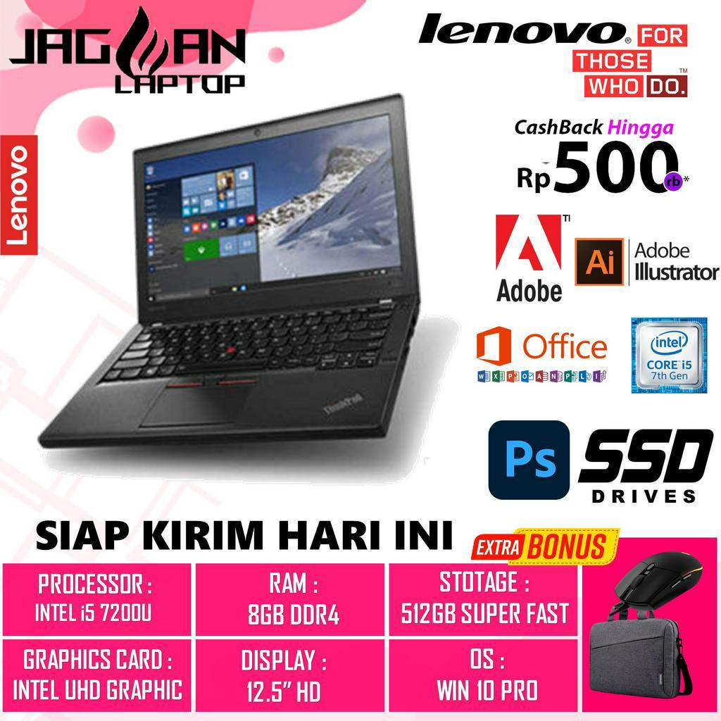 LAPTOP DESAIN LENOVO THINKPAD X270 INTEL I5 7200U 8GB 256GB 12.5&quot; WIN10PRO