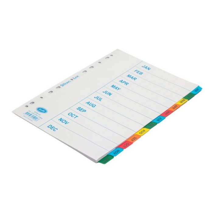 

Dijual Bantex Strongline Indexes A4 Jan-Dec (12 Pages) #6259-00 Berkualitas