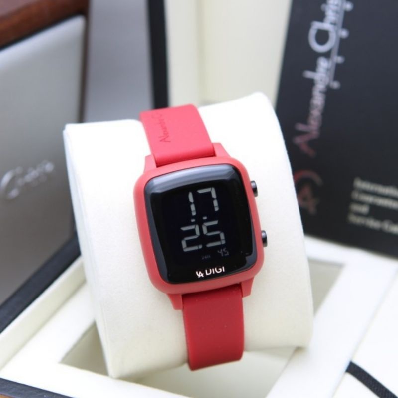 jam tangan wanita original alexandre christie AC 9369LH RED