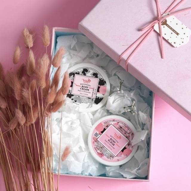 WUB Skin Beauty Scrub & Cream (Bleaching) Paket Basic Mini 100 Gram