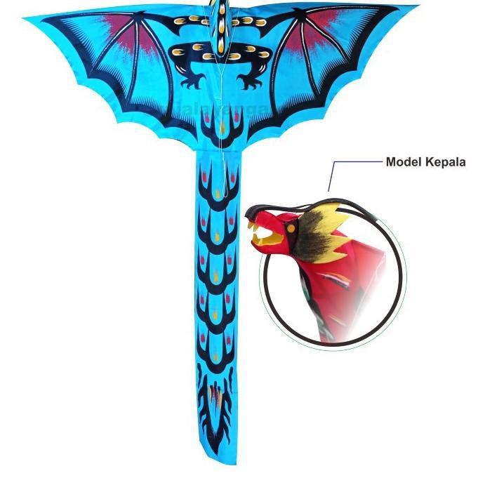 Termurah KODE-655 NAGA BONAR layangan hias berbahan kain karakter naga