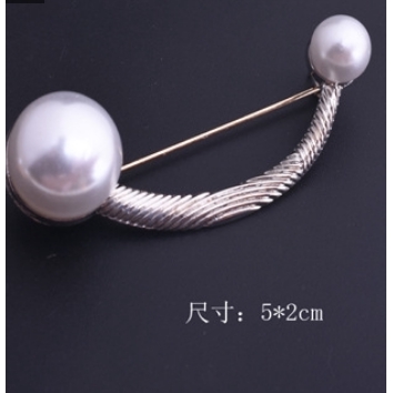 OSM - F490 Mutiara Bros Korea Berlian / Bros Pin Pearl / Brooch Mutiara Wanita / Aksesoris Fashion-F490 B12