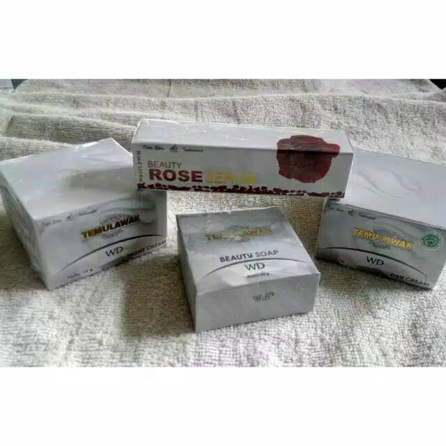 PAKET MEDIUM + ROSE SERUM TEMUAWAK WD SKINCARE DSI DUTA STORE INDONESIA