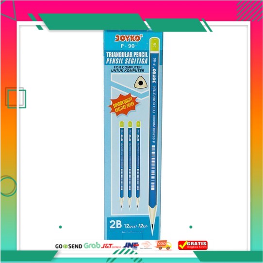

JOYKO PENCIL 2B P-90 SEGITIGA BOX (1P=12PC) R0419