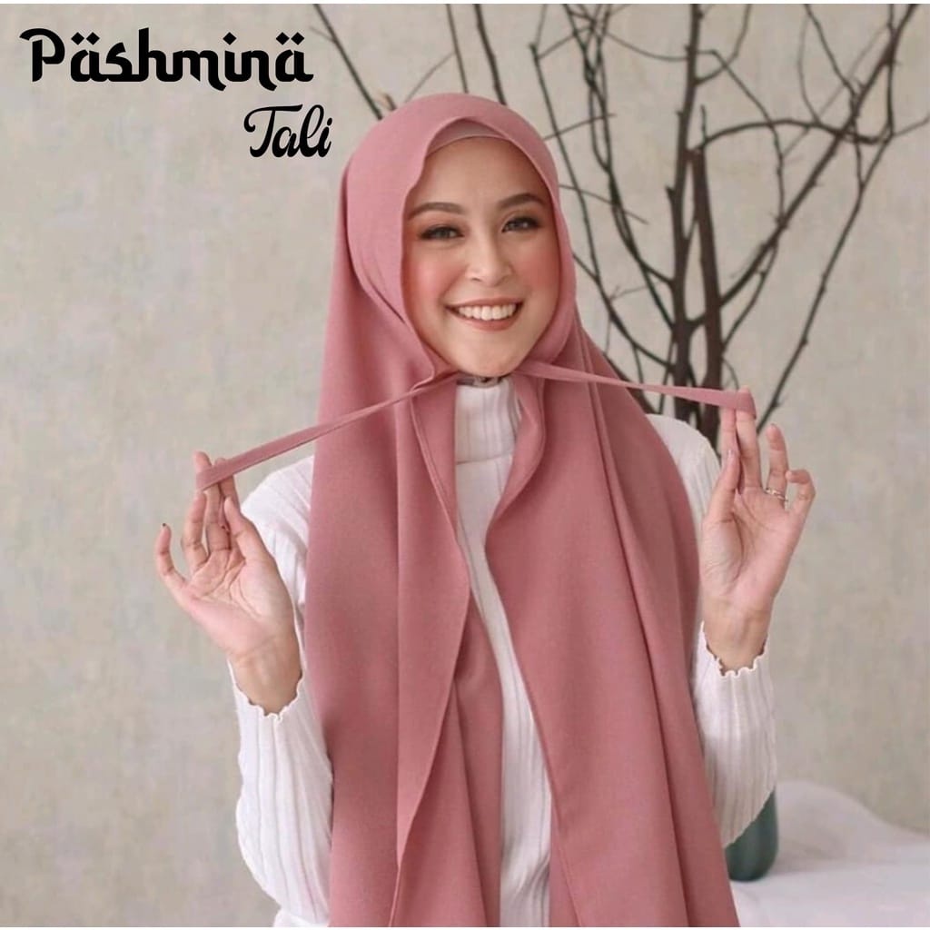 Jibab Tali Pashmina Diamond Crepe / Kerudung Pashmina Tali Ceruty