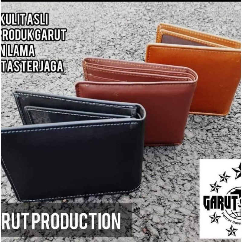 DOMPET PRIA ASLI KULIT DOMBA WARNA COKLAT