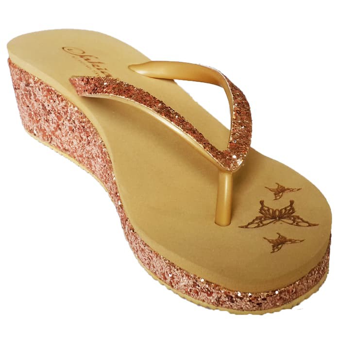 Sandal Sakia Cabaret Wedges - Beigi