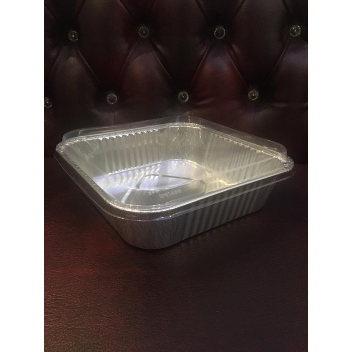 Makanan-Toples- Alumunium Foil Tray 20 X 20 (Ox-1400) + Tutup Mika -Toples-Makanan.