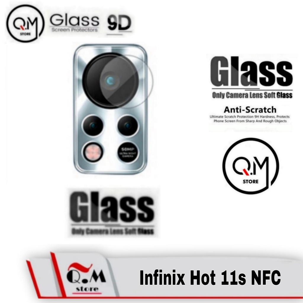 Tempered Glass Camera Infinix HOT 11S NFC / Hot 12 Pro / Note 11 NFC / 10 Pro / Note 8 / INFINIX HOT 10S / 10 / 11 / 10 Play Lensa Camera Belakang