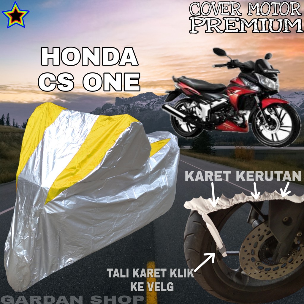 Sarung Motor HONDA CS ONE Silver KUNING Body Cover Honda PREMIUM