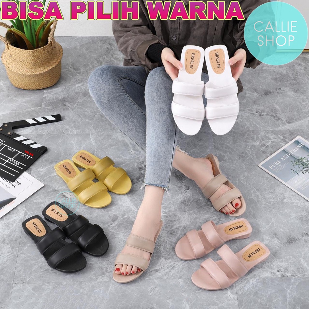 Sandal Wedges Wanita Jelly Simpel Elegan 2270-B FLDBAN2