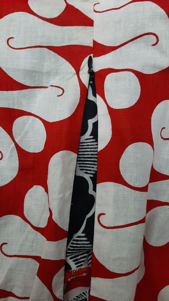 Batik Wanita Kalani Mix Blouse Cewek Katun Motif Kipas Warna Modern Exclusive Seragam