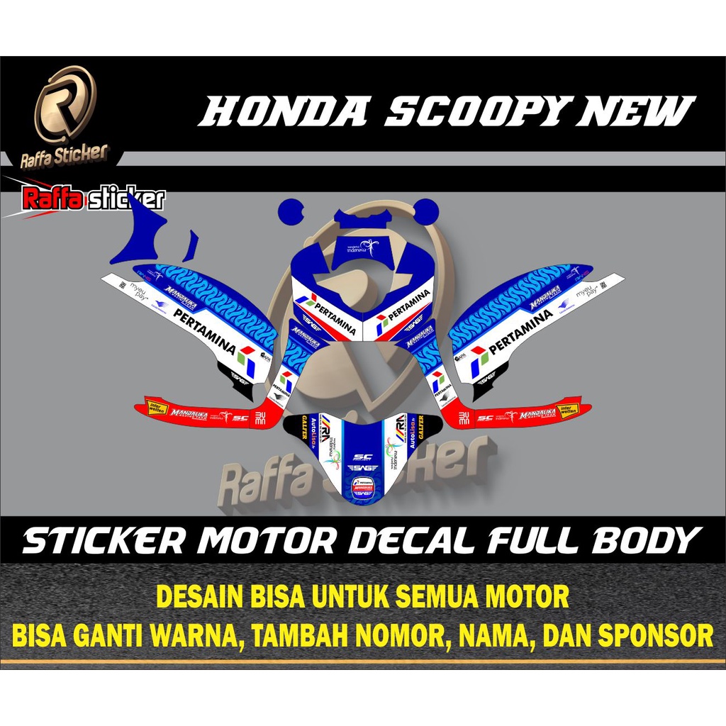 Decal scoopy Decal Scoopy full body Full Blok Decal Scopy Dekal New Fi 2017 2018 2019 2020 Mandalika