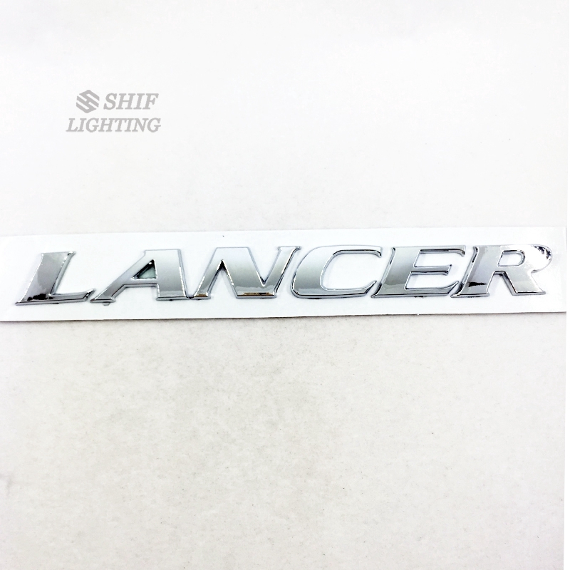 1pc Stiker Emblem Logo LANCER Bahan ABS Krom Untuk Bagasi Belakang Mobil MITSUBISHI LANCER