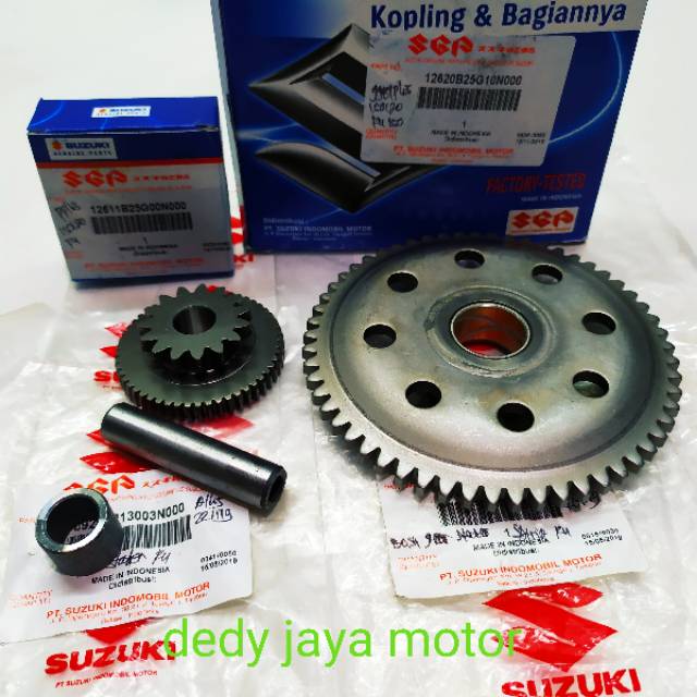 Gigi stater besar+kecil+ bosh +pen set satria fu 150 produk original sgp 100%